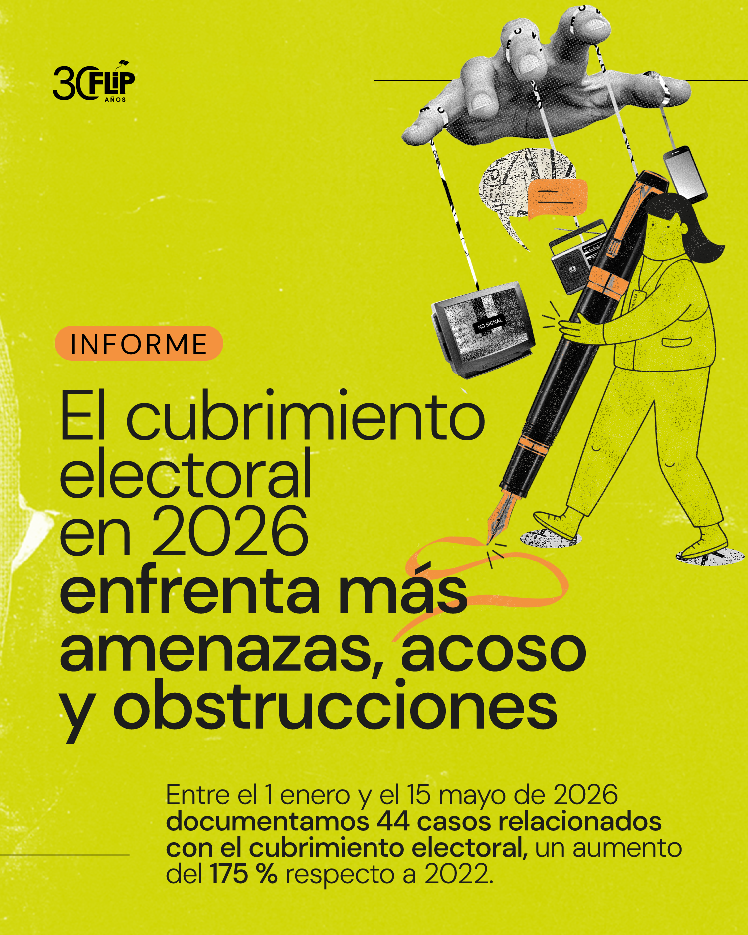 El cubrimiento electoral en 2026 enfrenta más amenazas, más acoso y más obstrucciones. Haz clic y conoce más información.